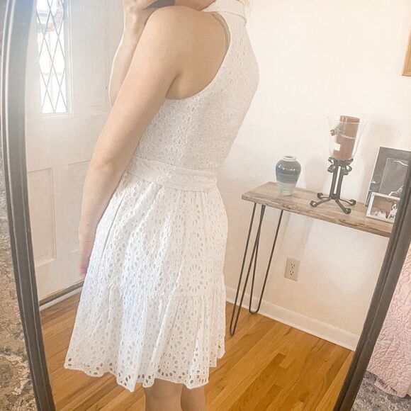 Lilly Pulitzer Trisha Eyelet Shirtdress Resort White 4 - Picture 2 of 10